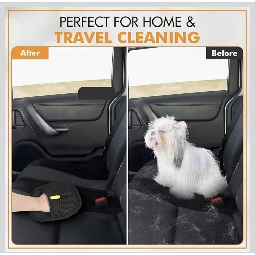 3 Pc Pet Hair Removal With Comb Reusable Electrostatic, Dog Cat Fur Remover  - Picture 4 of 7